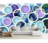 3D Mural Wallpaper Large Scale Flowers Wallpaper 3D Effect Murals for Bedroom and Living Room Wall Decoration -KX02939, 350x250cm