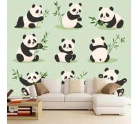 3D Mural Wallpaper Panda Poster Art Photo Wallpaper Non-Woven 3D Effect Animal Wallpaper Mural Decoration for Bedroom Living Room Corridor 365 x 254 cm