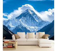 3D Mural Wallpaper Snow Mountain Poster Art Photo Wallpaper Non-Woven 3D Effect Space Wallpaper Mural Decoration for Bedroom Living Room Corridor 365 x 254 cm