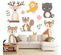 3D Mural Wallpaper Squirrel Poster Art Photo Wallpaper Non-Woven 3D Effect Cartoon Wallpaper Mural Decoration for Bedroom Living Room Corridor 200 x 140 cm