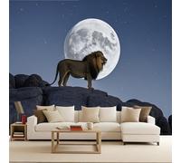 3D Murals Lion, Mural Large Lion 300x256cm Animal Wildness Poster Picture Photo Wallpaper Kids Playroom s Design Creative Mural Full Panel Coverage Living Room Bedroom Decoration