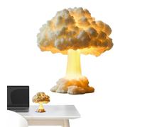 3D Mushroom Cloud Exploding Table Lamp, Mushroom Cloud Led Night Light,Creative Desk Art Decor Atmosphere Lamp for Home,Creative Gift for Kids
