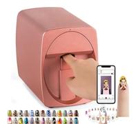 3D Nail Art Printer, Portable Mobile Nail Painting Machine, Support WiFi/DIY/Usb, Automatic Identification, Diy Nail Printing for Home Usage Nail Salon Nail Lovers,A