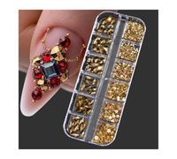 3D Nail Art Rhinestones Flatback Crystal Clear AB 980Pcs Manicure Tools