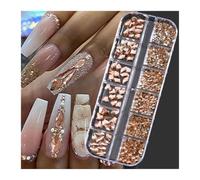 3D Nail Art Rhinestones Flatback Crystal Clear AB 980Pcs Manicure Tools
