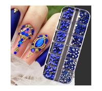 3D Nail Art Rhinestones Flatback Crystal Clear AB 980Pcs Manicure Tools