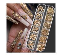 3D Nail Art Rhinestones Flatback Crystal Clear AB 980Pcs Manicure Tools