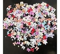 3D Nail Charms,About 400PCS Multi Shapes Random Mixed Nail Gems,Bow Bowknot Heart Nail Rhinestones Nail Pearls for Nail Art Decoration DIY Crafts Jewelry Accessories (Colrful)