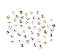 3D Nail Crystal Rhinestones, Flat Back Diamonds Clear Jewels Stones for Nails Art Decor Diamonds Pear and Rhinestones