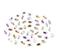 3D Nail Crystal Rhinestones, Flat Back Diamonds Clear Jewels Stones for Nails Art Decor Diamonds Pear and Rhinestones