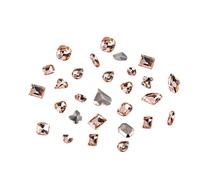 3D Nail Crystal Rhinestones, V Bottom Diamond Clear Jewel Stone Craft Nail Art Decoration Crystal Rhinestone Glue Acrylic Nail Crystals