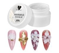 3D Nail Gel - Builder Nail Gel, 5ml Non Sticky UV/LED Modeling, Professional Extension Sculpting Tool, Art Forming Material | Creative Carving Design Accessory For Salon Home Use