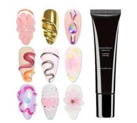 3d Nail Gel, Nail Sculpture Cream, UV Gel Modeling Glue, Flexible Yet Sturdy Finish, Quick Drying Formula, 15ml, For Beginners Learning Manicure Sculpting