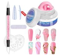3D Nail Gel | Non-Sticky, Modelling Gel - Mouldable Non-Sticky Extension | For Home Practice, Lengthening and Shaping on Hand