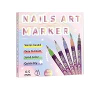 3D Nail Painting Pens - 12 Pcs Fast Dry Acrylic Liner, Fine Tip Art Marker, Smudge Proof Manicure Design Tool, DIY Canvas Craft Drawing Supply, Salon Dotting Kit | for Women Adult Home