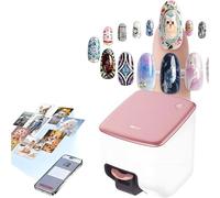 3D Nail Printer Machine, Automatic Digital Nail Printer, Portable Digital Mobile Nail Printer, 10-Second Fast Painting, Design Gallery, Mini And Portable, For Nail Studio, Manicurist, Nail Lovers