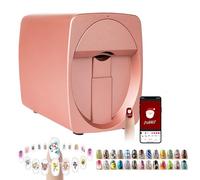 3D Nail Printer Machine, Digital Mobile Nail Art Printer with APP Control, for Salon & Home Use, Over 1000 Pictures, Custom Photo Printing/10s Fast Printing, DIY Design Nail Art