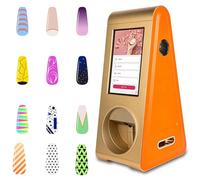 3D Nail Printer Machine, Intelligent Mobile Device with Touch Screen, 1000+ Patterns, 20 Seconds Painting, Automatic Nail Size Identification, Playable Music