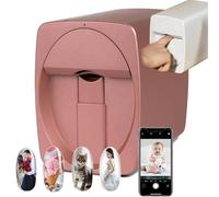 3D Nail Printer Machine with WiFi Support, Digital Mobile Nail Art Printer, Portable Design, Prints in 30 Seconds, Over 1000 Designs, Quick Drying Function