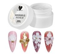 3D Nail Sculpting Gel - 4 In 1 Non-sticky l For Nails | Resilient And Shiny Solid Nail Glue | 5ml Manicure Builder For Design Molding Carving Extension Home Beginner Women Girls