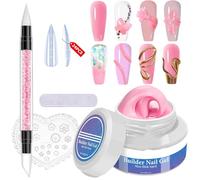 3D Nail Sculpting gel- 60g builder geel, Non-Sticky Extension Gels, Hand nail artttt Molding for Home and Salon Use | Professional Nails Gels for Fingernail Extension, Creative Designs, Beginners ligh