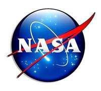 3D NASA Logo Shaped Sticker (Space Exploration Vinyl, National Aeronautics and Space Insignia Decal for Cars, Trucks, Laptops (3 inch)