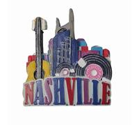 3D Nashville Tennessee USA Fridge Magnet Travel Souvenir Refrigerator Decoration Magnetic Sticker Hand Painted Craft Collection