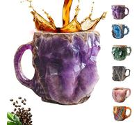 3D Natural Mineral Crystal Coffee Mug - Novelty Onyx Cup Perfect for Tea or Decorative Use