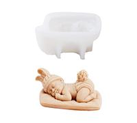 3D Newborn Sleeping Baby Silicone Molds, Baby Shower Silicone Mould Chocolate Candy Mould Fondant Cake Decorating Tool