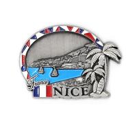 3D - NICE FRANCE Metal Fridge Magnet Sticker City Holiday Souvenir Travel Memory on Refrigerator Gift