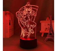 3D Night Lamp Anime Illusion Lamp Anime Anime 3D Lamp Chainsaw Man for Bedroom Decor Night Light Kids Birthday Gift Manga Gadget Chainsaw Man LED Night Light Bedside Table