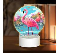 3D Night LED Light Lamp Bases Acrylic Love Lamps flamingo bird Night Light LED Bedside Lamp Acrylic Table Lamps Valentine's Day Thanksgiving Birthday Personalized Gifts for Women Men Couple