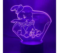 3D Night Light 3D Led Night Light Lamp Dumbo Cute Baby Nightlight Color Changing Indoor Decoration Kids Girl Boys Child Gift 3D Lamp Elephant