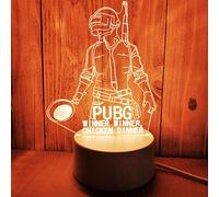 3D Night Light Creative Cartoon Bedroom Birthday Gift Acrylic Bedside Decoration Graduation Season Gift Desk Lamp PUBG (PUBG)