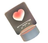 3D Night Light Creative Heart Mood Lamp Decoration Bedside Table Lamp for Bedroom Living Room Study Children's Room