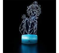 3D Night Light for Kids The Promised Neverland A with Remote Control Dim Function, Child Bedroom Decor Personalized Birthday Gifts