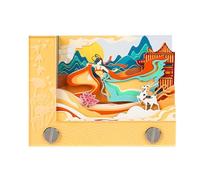 3D Notepad,3D Artsy Pads,Tear-Away 3D Note Pad with Pen Holder,3D Notepad Paper Art Non-Sticky Post Notes,Creative 3D Art Notepad Paper Craft Memo Pad,3D Memo Pad for School Home Office