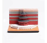 3D Notepad,3D Notepad Art,Rip-Away Building Model Paper Carving Art Memo Pad,Creative Paper Carving Art Notepad Non-Sticky Notes,3D Memo Pad,DIY Paper Artsy Pads Notes Decorative Gift