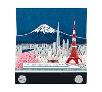 3D Notepad Calendar - 8cm Large Mountain Shape Tear Off Notebook Artistic Desk Sculpture Pad Paper Daily Note Planner | For Office Home Decor Student Adult Child Festival Celebration