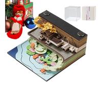3D Notepad, Desk Calendar with Detachable Pages - Paper Notes for Organization, Note Taking and Daily Time Management