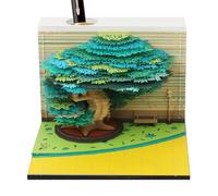 3D Notepad - Tree Calendar 2026 Notepad Office Decor - Notepad Creative Hobby Decoration Table School Office Home Dorm Student Family Gift Christmas New Year Party School University