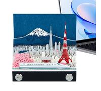 3D Notepad with Mountain Landscape for Desk