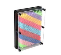 3D Novel Pin Art Board Toy, Tactile and Imaginative Stimulation, Special Decoration with Great Creativity for Kids and Adults, Plastic Frame for Sculptures in Three Sizes (Black