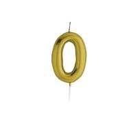 3D Numerical Cake Candles - Zero to Nine, 0 to 9, Silver, Champagne Gold, 7cm Candles, Birthdays, Weddings, Anniversaries, Celebrations, Special Events, Parties, Cake Topper Decor, Fun, Candle Art