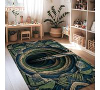 3D Optical Illusion Abyss Surreal Area Rug 4' X 6'