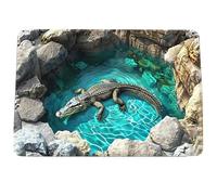 3D Optical Illusion Carpet, Non Slip Realistic Visual Trap Mat, Easy Clean Creativity Opticals Illusions Holes Rugs Carpet for Home Bedroom