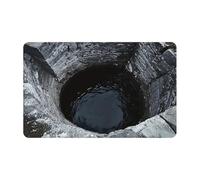 3D Optical Illusion Carpets - Absorbent Non-Slip Floor Rug with Hole Without Bottom | Decorative Rug Black Hole for Home Laundry | Floor Decor