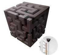 3D Optical Illusion Corner Wall Decal Geometric Cube Wall Art Stickers that Reshapes Reality Wall Decoration for Living Room Sticker for Home Office Gallery Space (Style A)