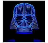 3D Optical Illusion LED Night Light, Boy Girl Kids Baby Sleep Desk Lamp Touch Control 7 Color Change USB Powered for Home Decorations or Holiday Gifts (Darth Vader)
