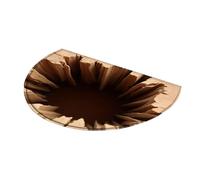 3D Optical Illusion Mat - Semicircular Anti-Shedding Fast Drying Entrance Mat | Absorbent Floor Cover Visual Trap Ideal Entrance | Washable Anti-Stain Rug Suitable